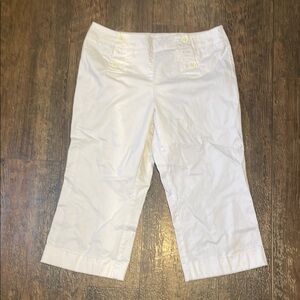 New York & Company White Capris